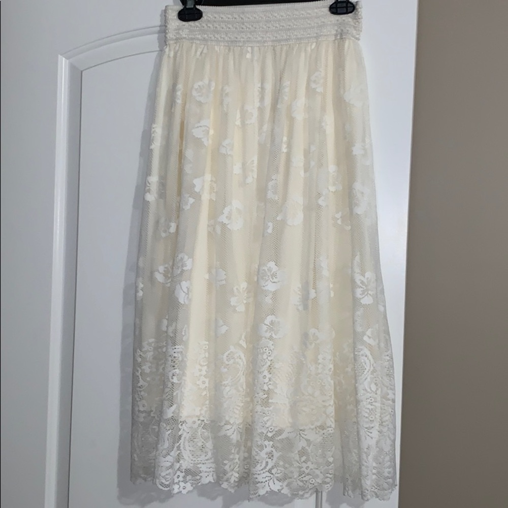 Almost ankle length boho skirt